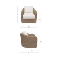 Bodhi Outdoor Swivel Accent Chair Natural