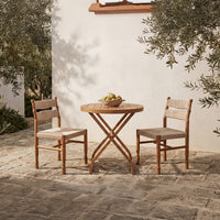 Raf Outdoor Dining Chair Natural - Set Of Two