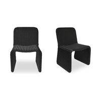 Ella Outdoor Dining Chair Charcoal-Set of Two