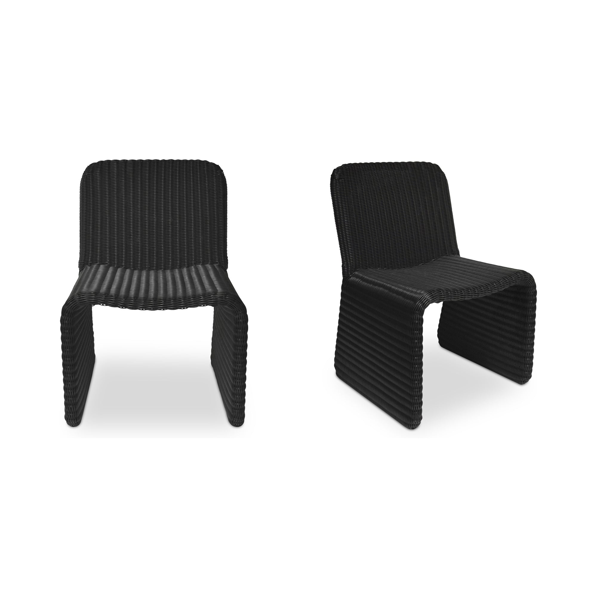 Ella Outdoor Dining Chair Charcoal-Set of Two