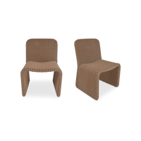 Ella Outdoor Dining Chair Natural-Set of Two