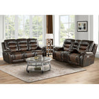 El-Camino-Power-Motion-Sofa-with-Power-Headrest,-Power-strip-and-Dropdown-Table-in-Marietta-Brown
