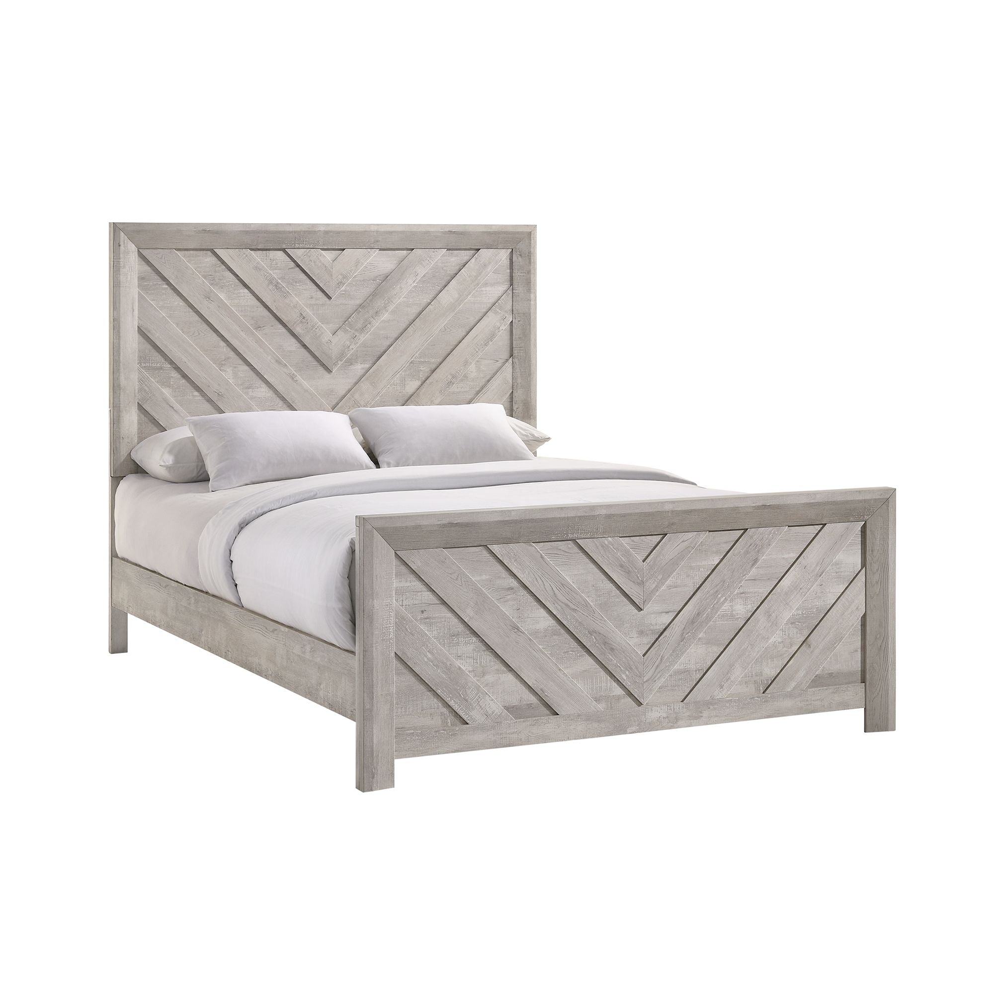 Ellen Queen Panel 5-piece Bedroom Set in White