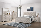 Ellen Queen Panel 5-piece Bedroom Set in White