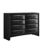 Emily 8 Drawer Dresser in Black