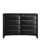 Emily 8 Drawer Dresser in Black