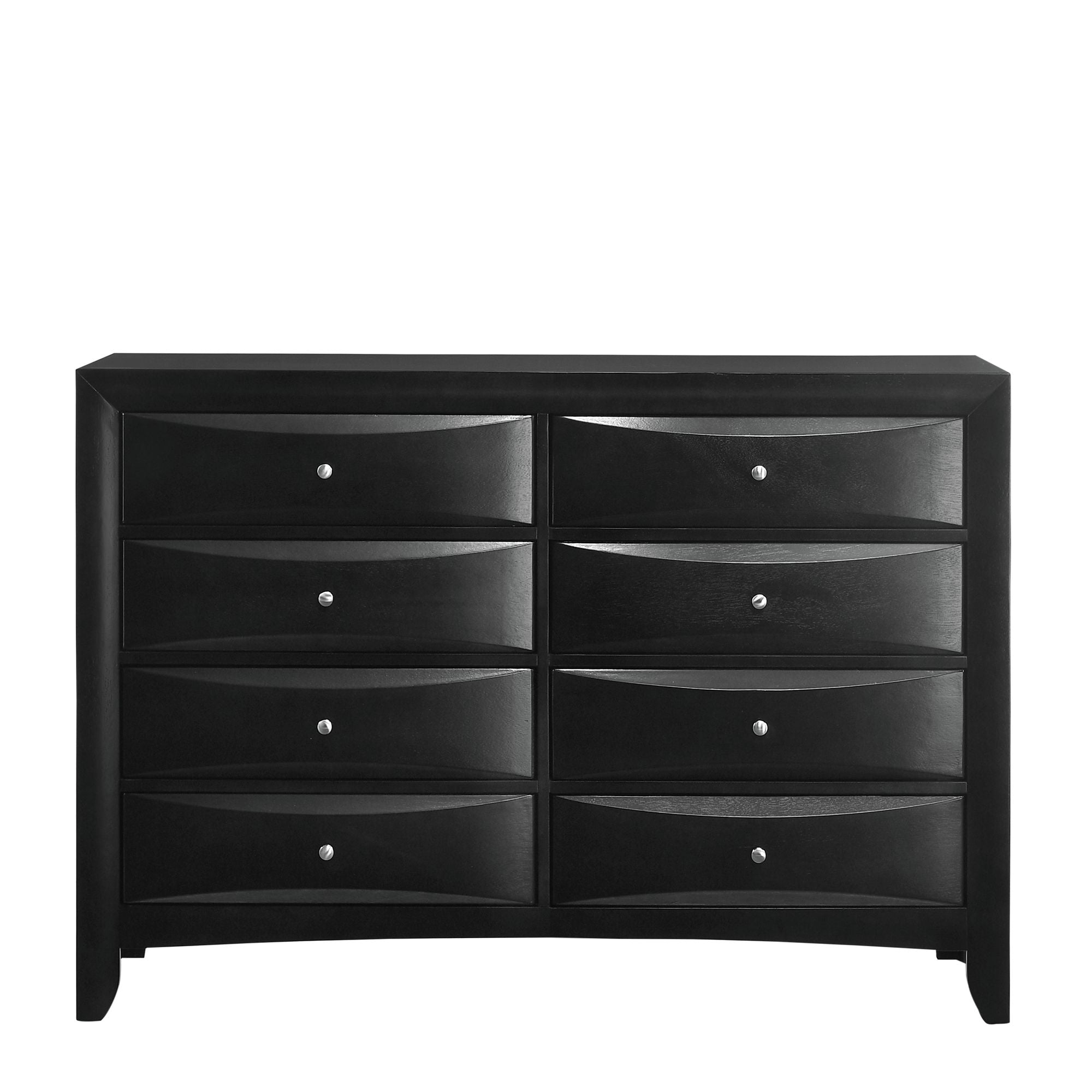 Emily 8 Drawer Dresser in Black