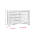 Emily 8 Drawer Dresser in Black