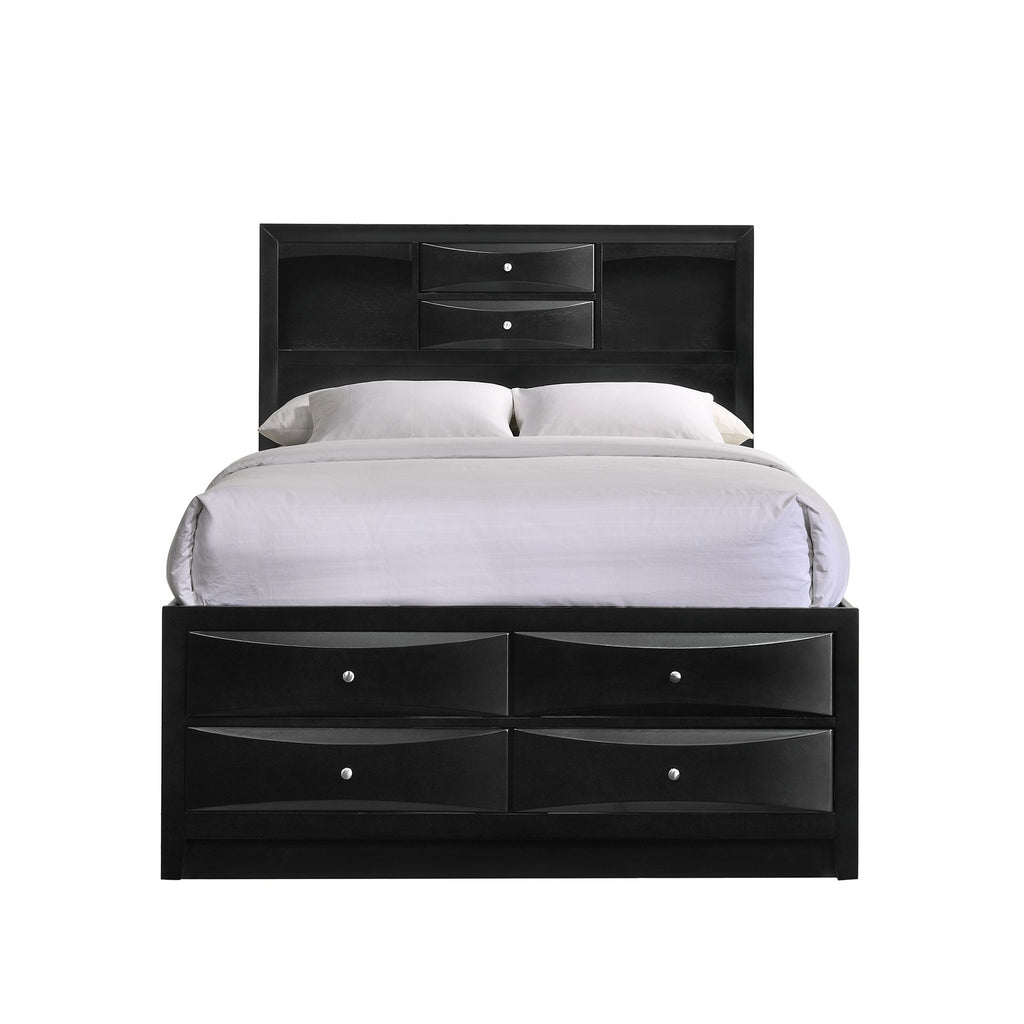 Emily Queen Storage Bed in Black
