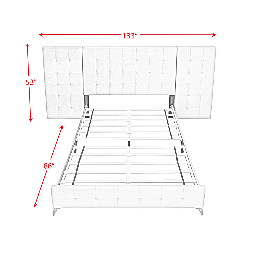Emma-King-Bed-in-WL001-Silver-Grey-w/-2-End-Tables
