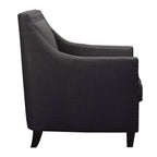 Erica-497-Chair-W/Chrome-Nails-Heirloom-Charcoal