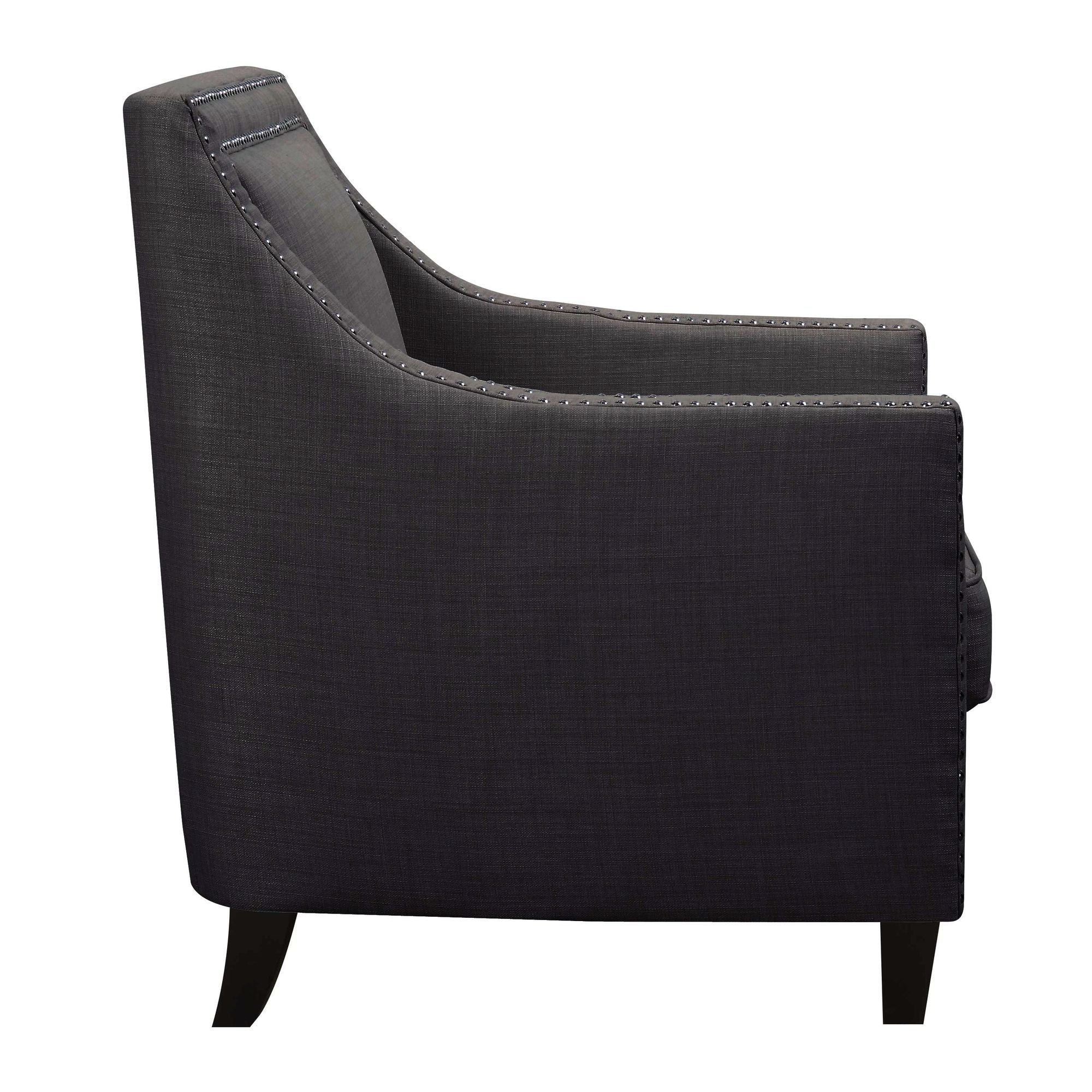 Erica-497-Chair-W/Chrome-Nails-Heirloom-Charcoal