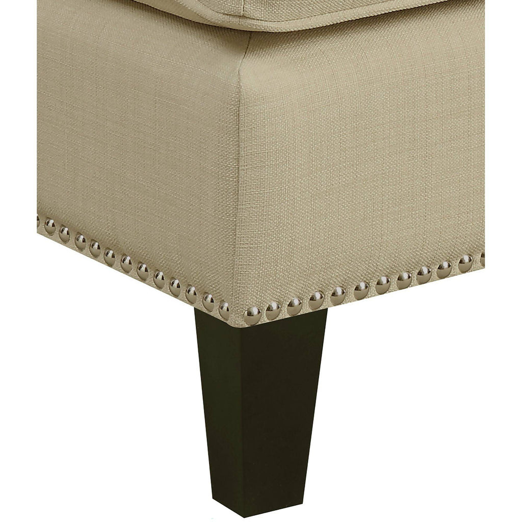 Erica-497-Ottoman-W/Chrome-Nail-Heirloom-Natural-(ISTA-3)