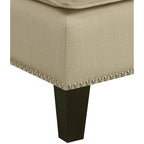 Erica-497-Ottoman-W/Chrome-Nail-Heirloom-Natural-(ISTA-3)