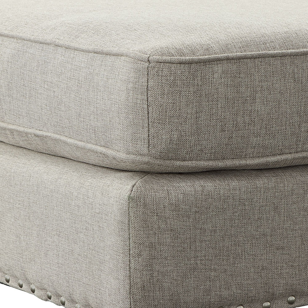 Erica-497-Ottoman-W/Chrome-Nail-Heirloom-Grey-(ISTA-3)