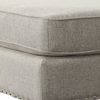 Erica-497-Ottoman-W/Chrome-Nail-Heirloom-Grey-(ISTA-3)