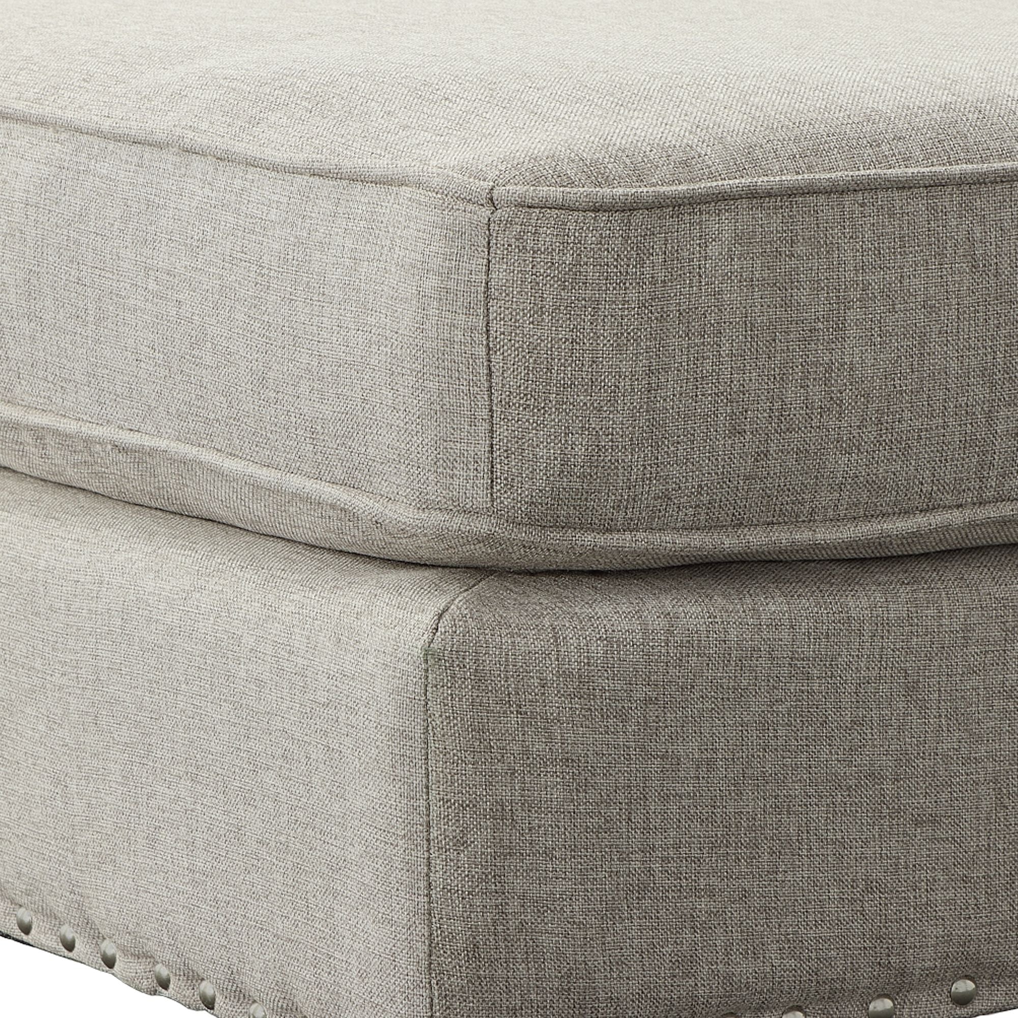 Erica-497-Ottoman-W/Chrome-Nail-Heirloom-Grey-(ISTA-3)