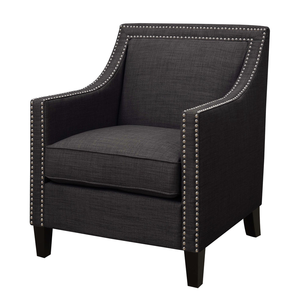 Erica-497-Chair-W/Chrome-Nails-Heirloom-Charcoal