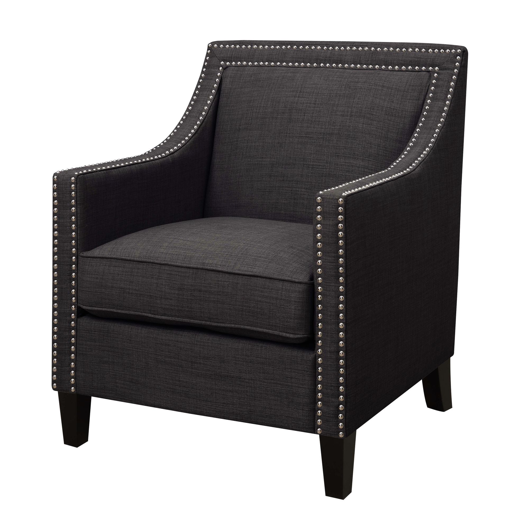 Erica-497-Chair-W/Chrome-Nails-Heirloom-Charcoal