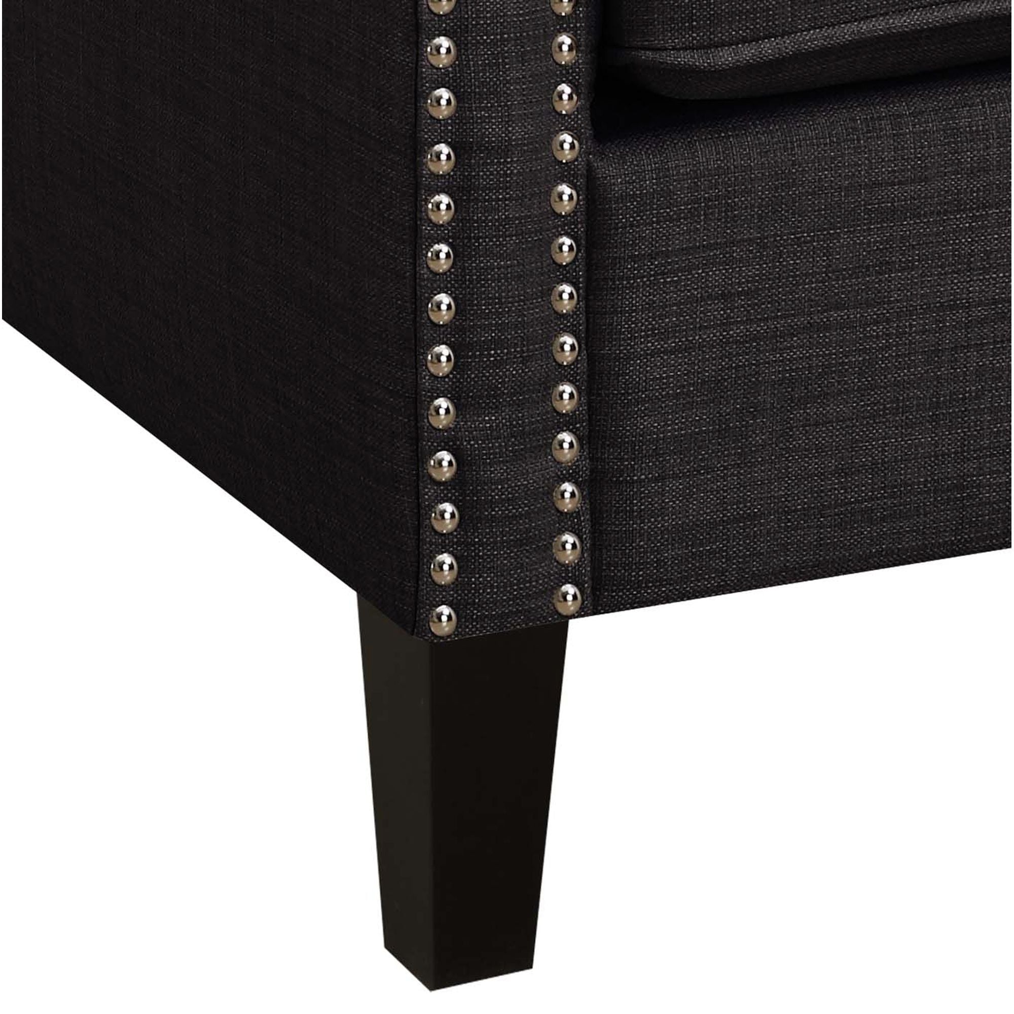 Erica-497-Chair-W/Chrome-Nails-Heirloom-Charcoal