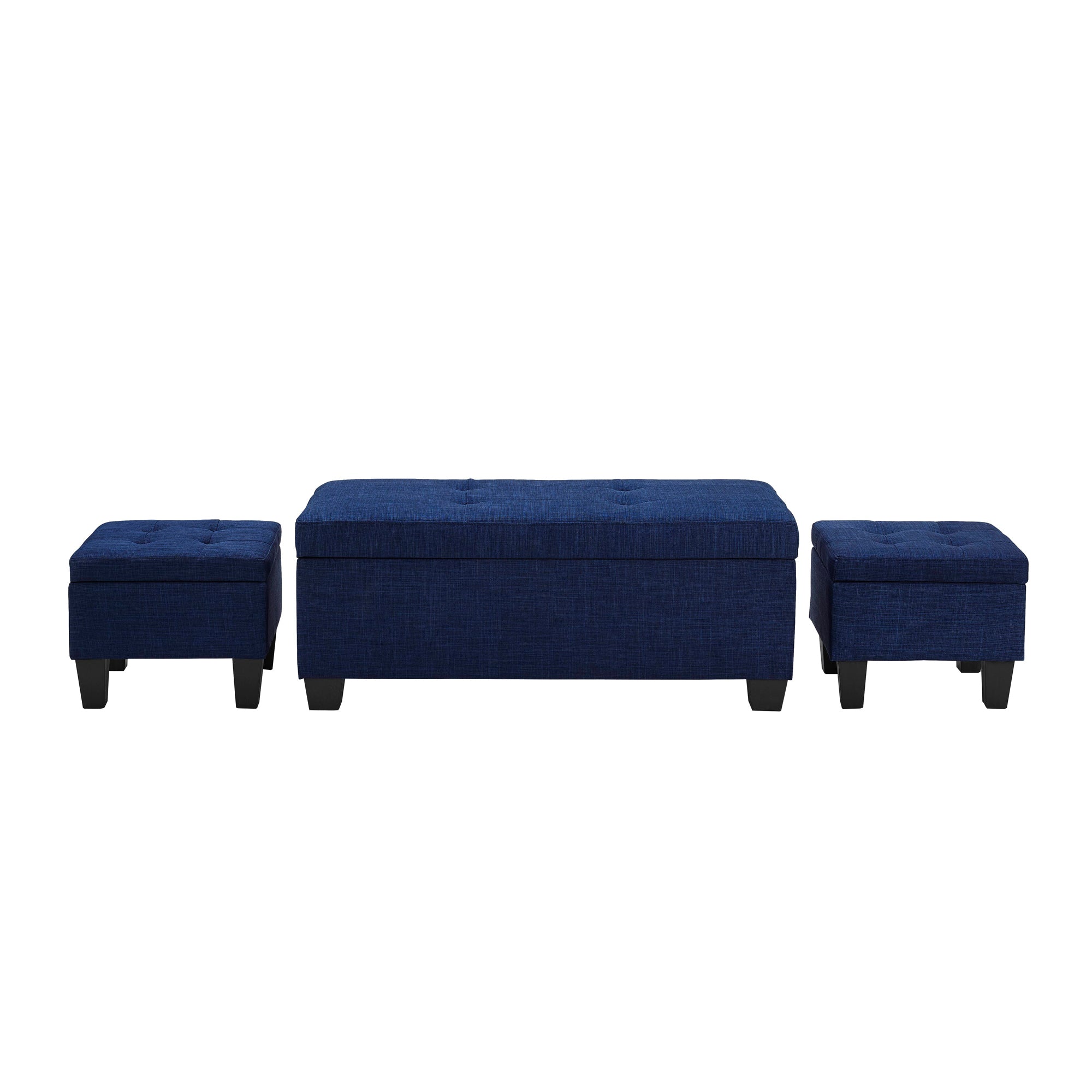 Ethan-3Pk-Storage-Bench-with-2-Ottoman-in-Heirloom-Blue-(ISTA3A)