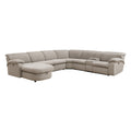 Excelsior-Sectional-Set-with-LHF-Chaise,-Pull-Bed-and-Storage-in-Flex-Dove