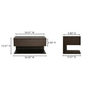 Jonah Floating Nightstand Dark Brown