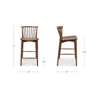 Marley Counter Stool Walnut