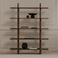 Casey Bookcase Large Dark Brown