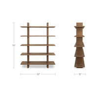 Casey Bookcase Large Dark Brown