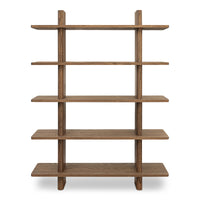 Casey Bookcase Large Dark Brown