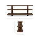 Casey Small Bookcase Dark Brown