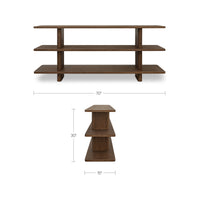 Casey Small Bookcase Dark Brown