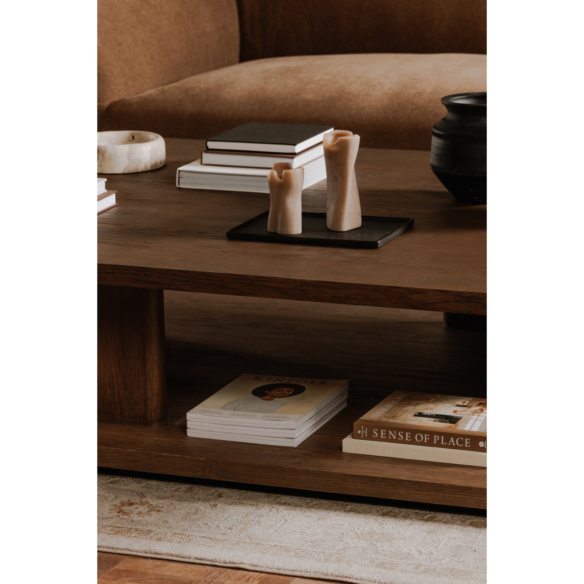 Casey Large Coffee Table Dark Brown