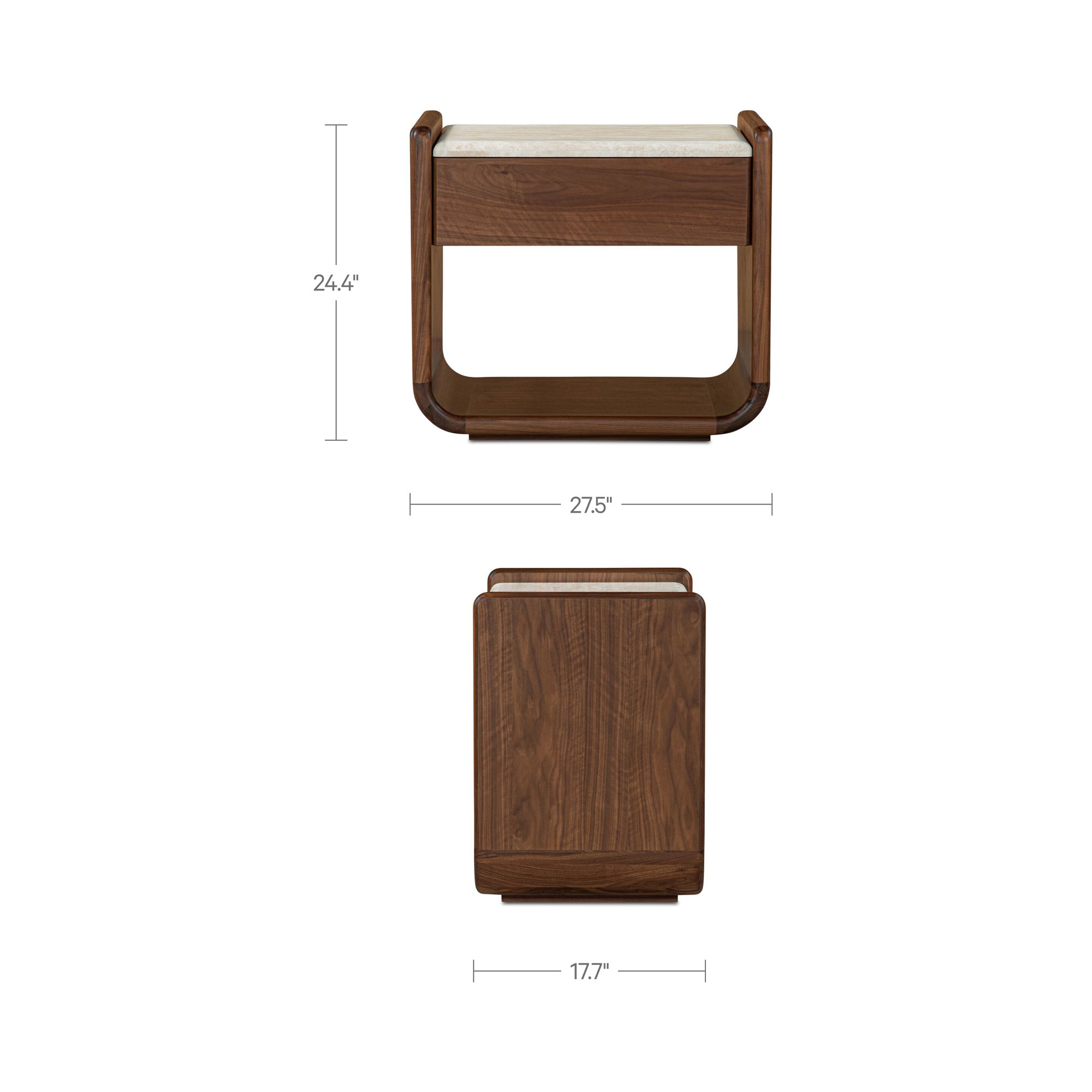 Enns Nightstand Dark Brown