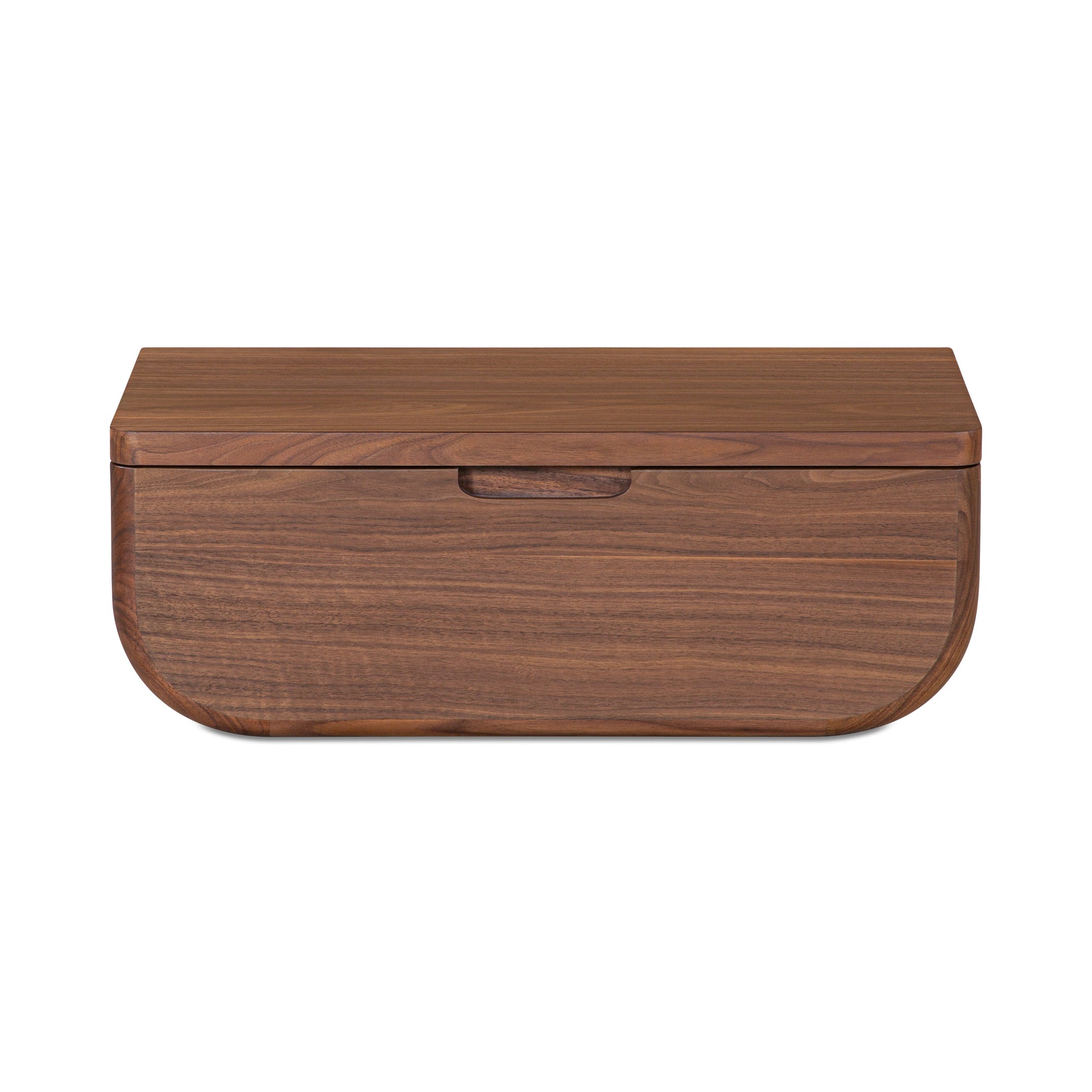 Hettie Floating Nightstand Dark Brown