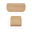 Hettie Floating Nightstand Natural