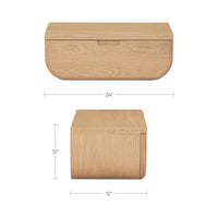 Hettie Floating Nightstand Natural