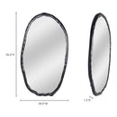 Foundry Oval Mirror Black