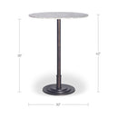 Tori Outdoor Bar Table White Marble