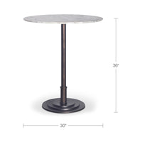 Tori Outdoor Counter Table White Marble