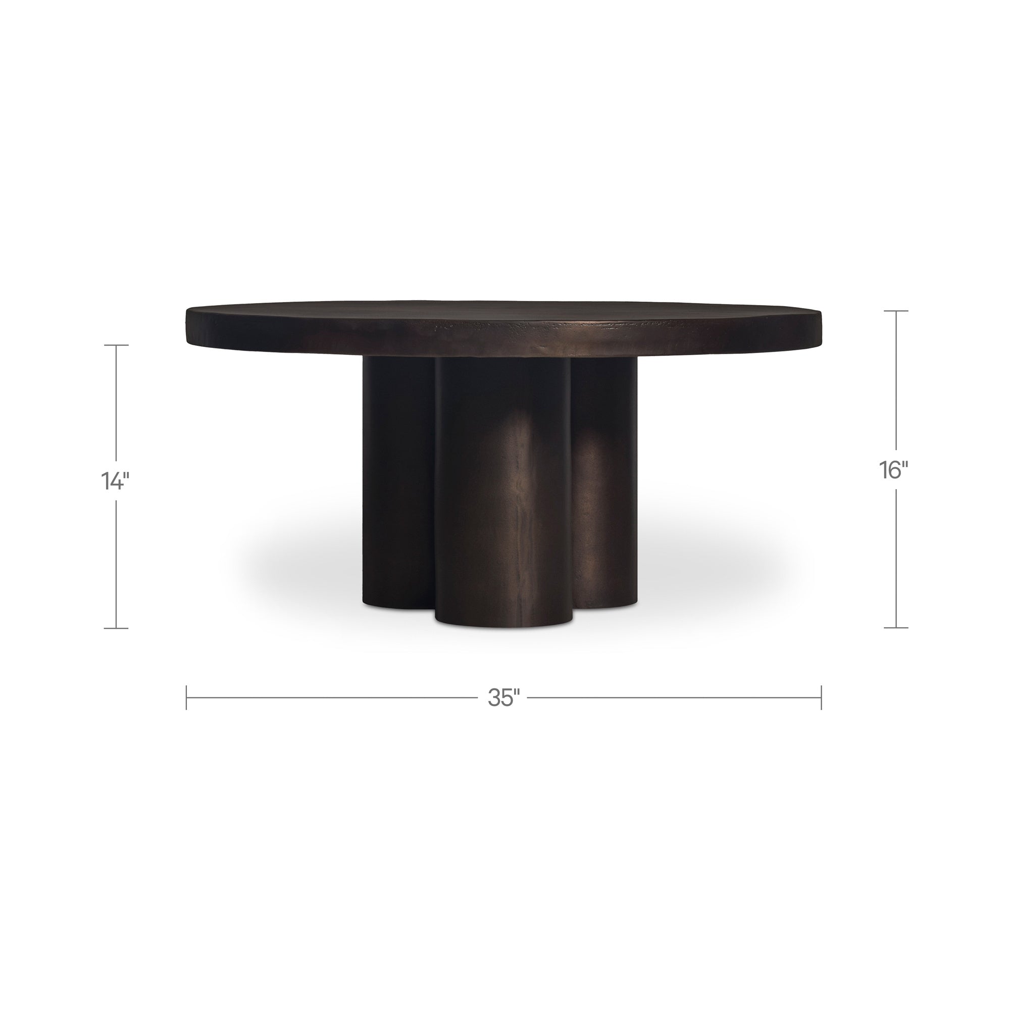 Logan Outdoor Coffee table Black