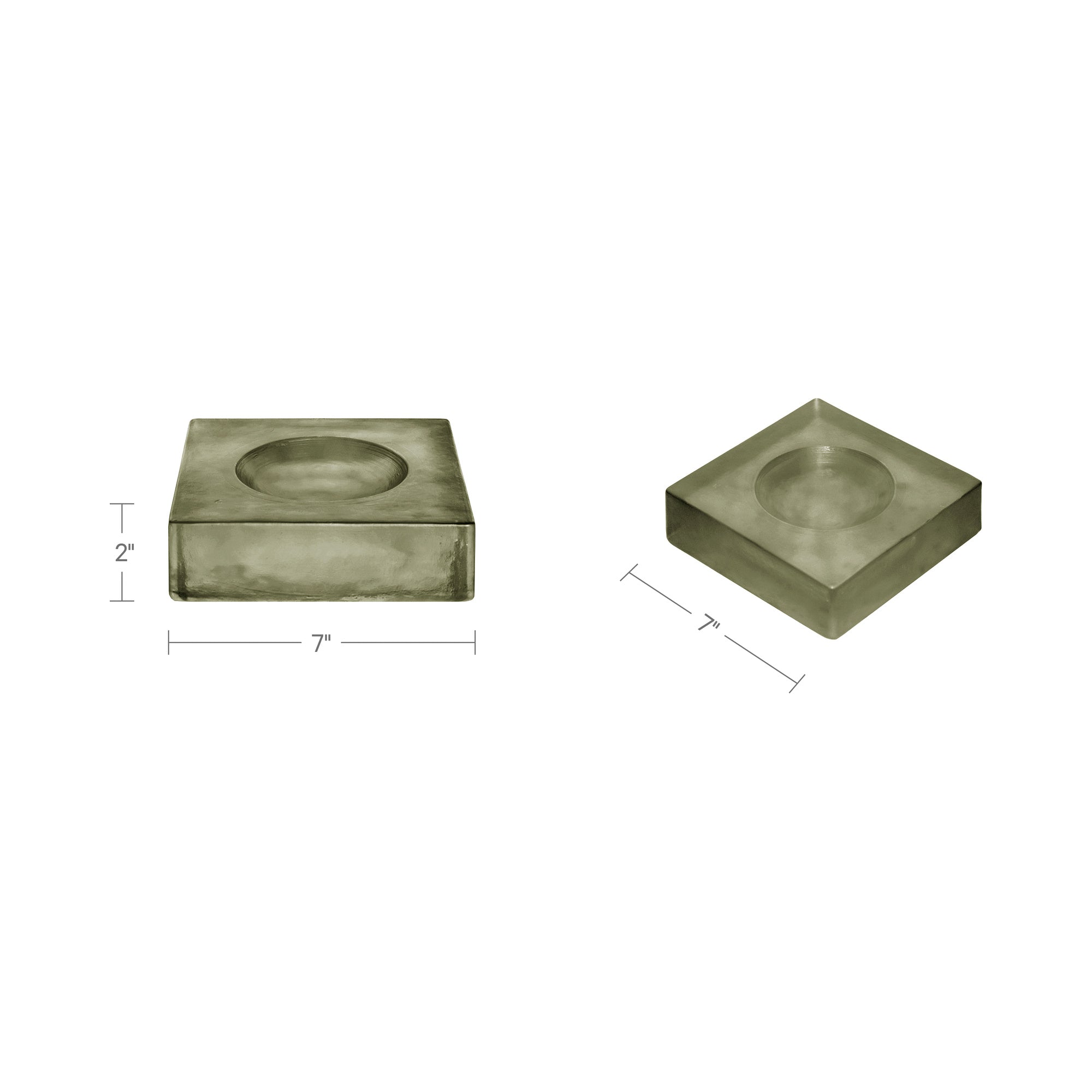Miro Glass Catchall Muted Sage
