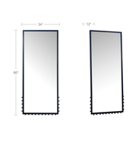 Figaro Floor Mirror Black