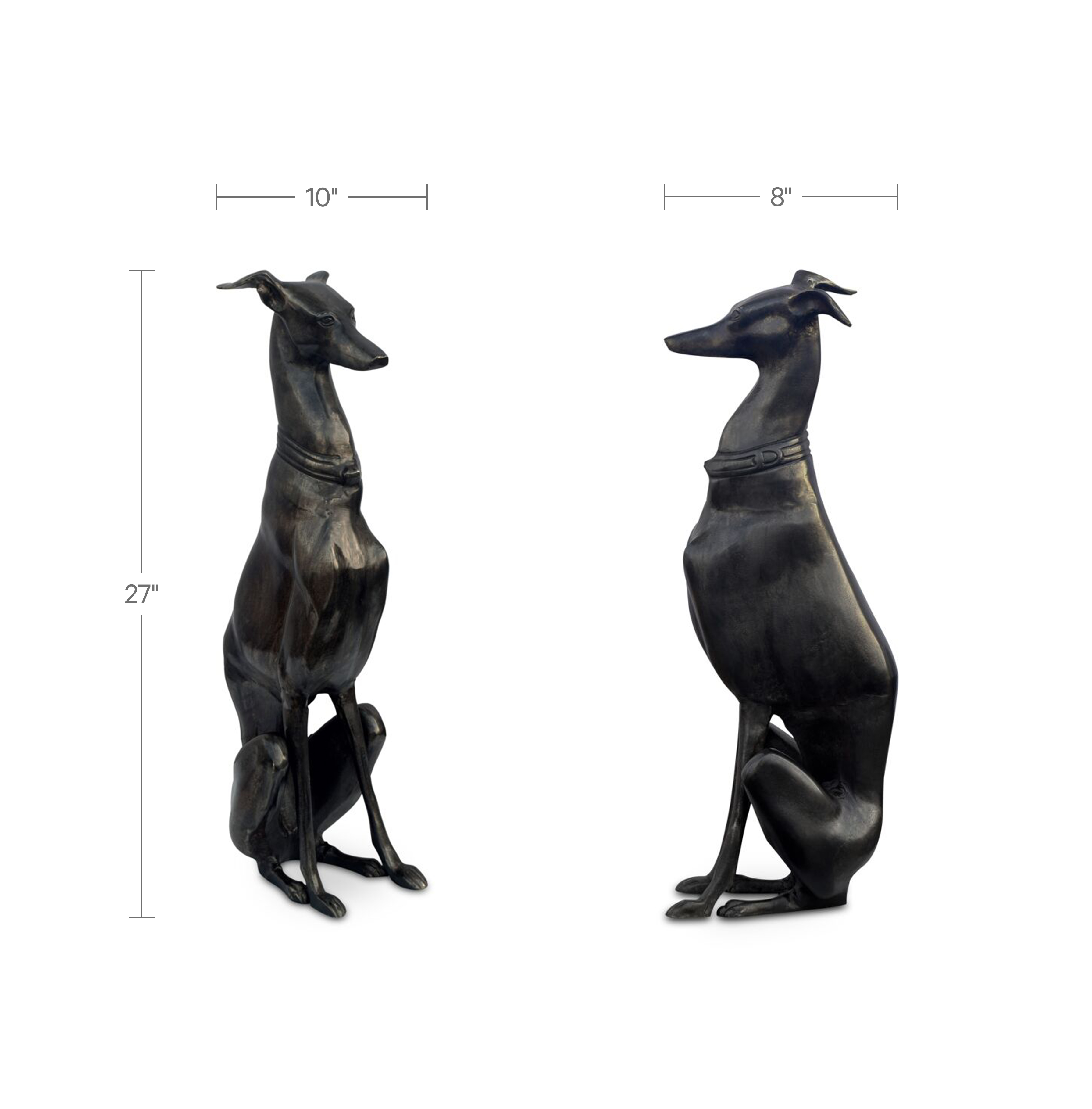 Duke Cast Aluminum Sculpture Black