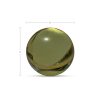 Bonn Cast Glass Decorative Object Olive
