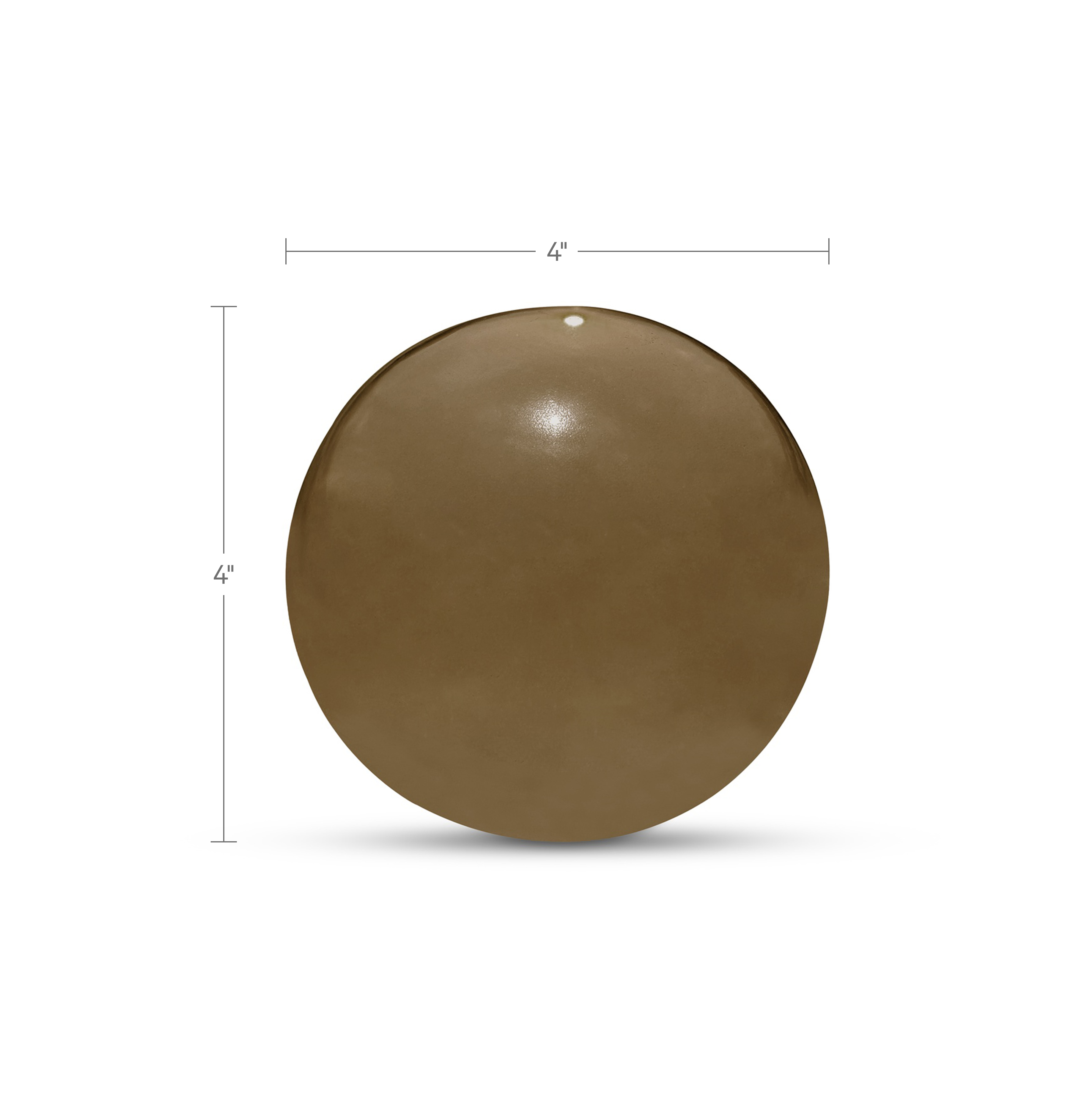 Bonn Cast Glass Decorative Object Light Smoky Brown