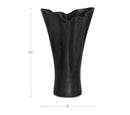 Yeri Cast Aluminum Vase Black