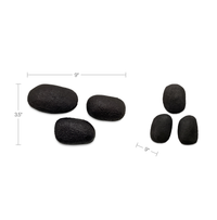 Breton Cast Aluminum Wall Sculpture Black-Set Of 3