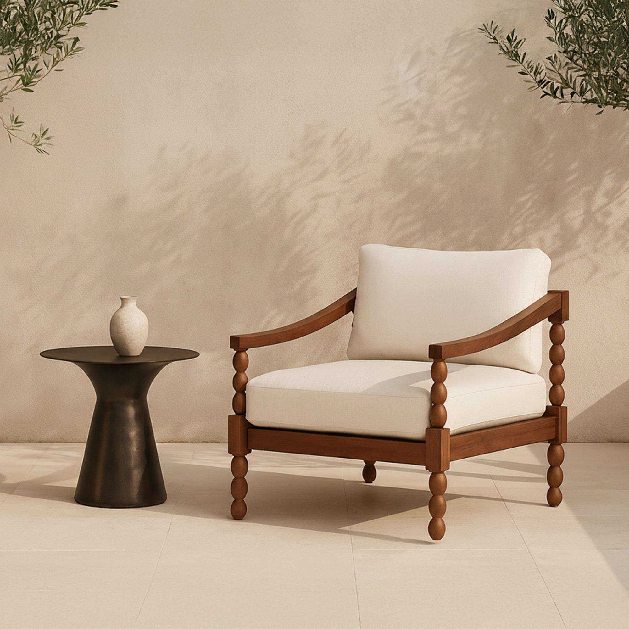Bardo Outdoor Side Table Deep Bronze